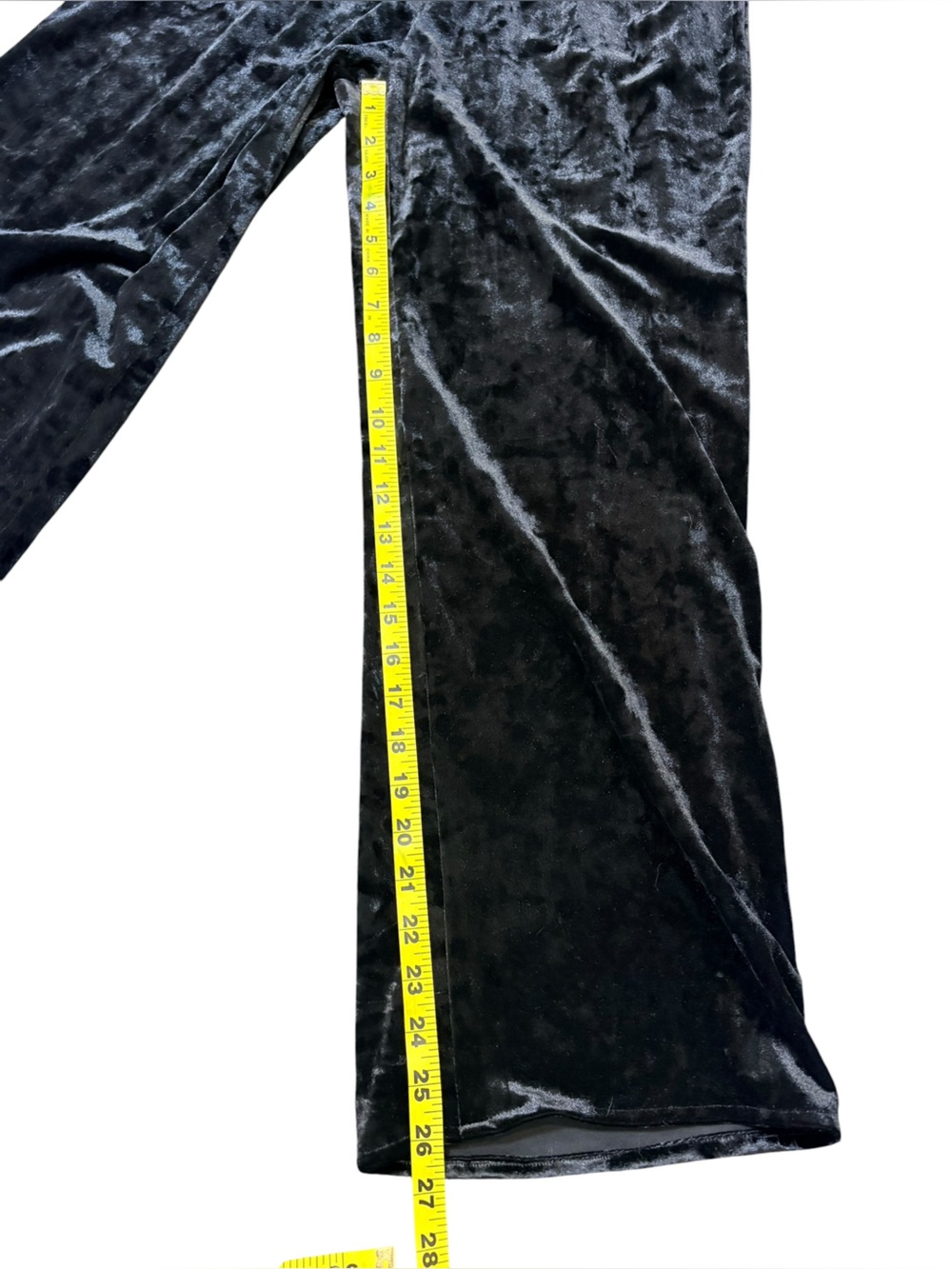 Trina Turk Black Velvet Party Halter Wide-Leg Jumpsuit SzS NWT FLAWED NO BELT - Picture 8 of 12